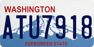 WA license plate ATU7918
