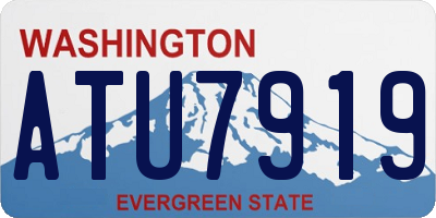 WA license plate ATU7919