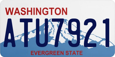 WA license plate ATU7921