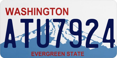 WA license plate ATU7924