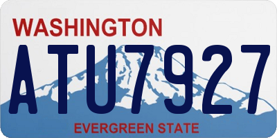 WA license plate ATU7927