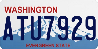 WA license plate ATU7929