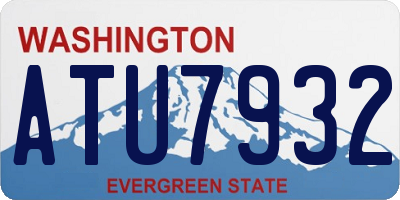 WA license plate ATU7932