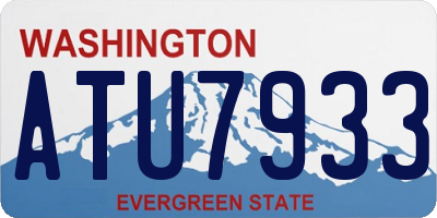 WA license plate ATU7933