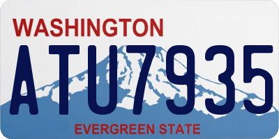 WA license plate ATU7935