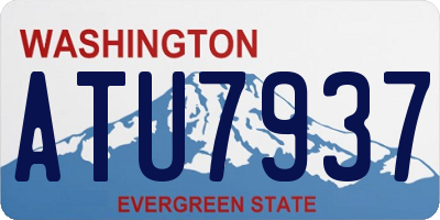WA license plate ATU7937