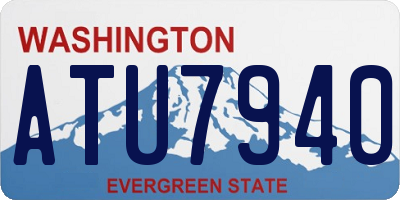 WA license plate ATU7940