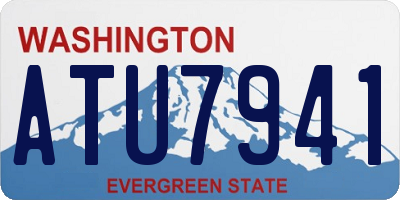 WA license plate ATU7941