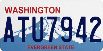 WA license plate ATU7942