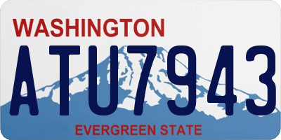 WA license plate ATU7943