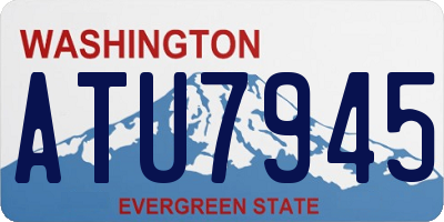 WA license plate ATU7945
