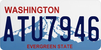 WA license plate ATU7946