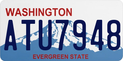 WA license plate ATU7948