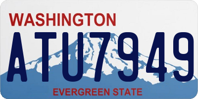 WA license plate ATU7949