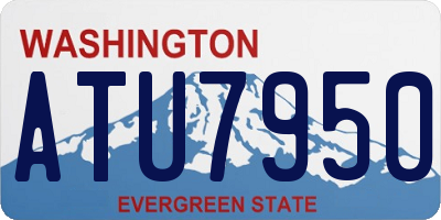 WA license plate ATU7950