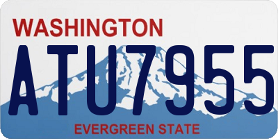 WA license plate ATU7955