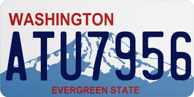 WA license plate ATU7956