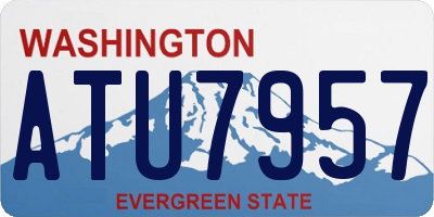 WA license plate ATU7957