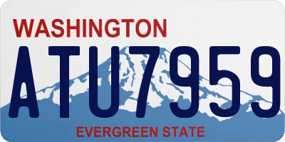 WA license plate ATU7959