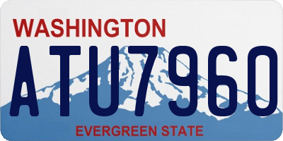 WA license plate ATU7960