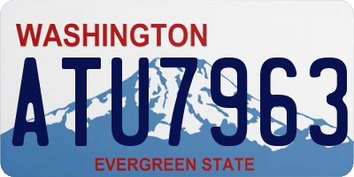 WA license plate ATU7963