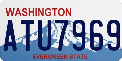WA license plate ATU7969