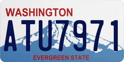 WA license plate ATU7971