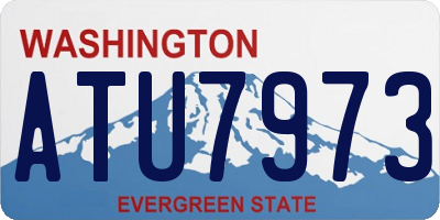 WA license plate ATU7973