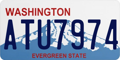 WA license plate ATU7974