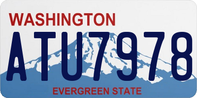 WA license plate ATU7978