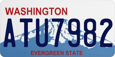 WA license plate ATU7982
