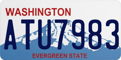 WA license plate ATU7983