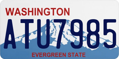 WA license plate ATU7985