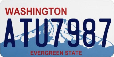 WA license plate ATU7987