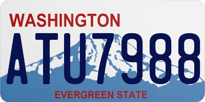 WA license plate ATU7988