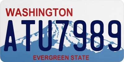 WA license plate ATU7989