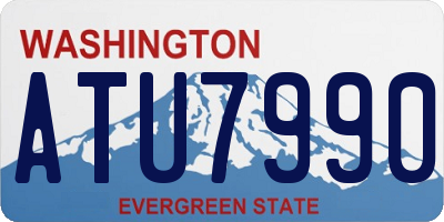 WA license plate ATU7990