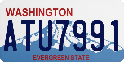 WA license plate ATU7991