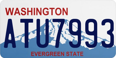 WA license plate ATU7993