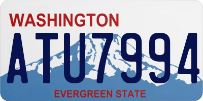 WA license plate ATU7994