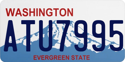 WA license plate ATU7995