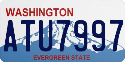 WA license plate ATU7997