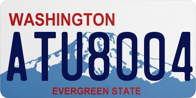 WA license plate ATU8004