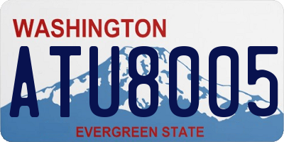 WA license plate ATU8005