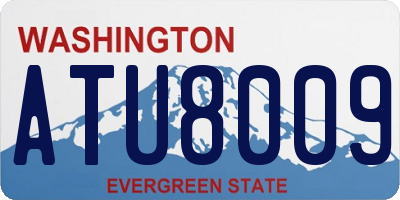 WA license plate ATU8009
