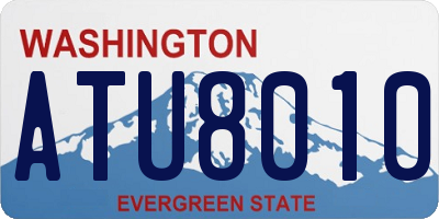 WA license plate ATU8010