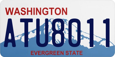 WA license plate ATU8011