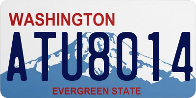 WA license plate ATU8014