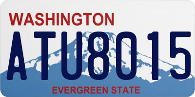 WA license plate ATU8015