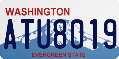 WA license plate ATU8019